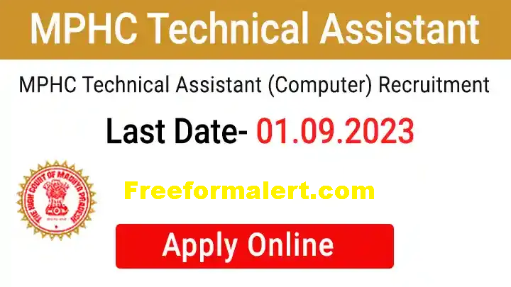 MP High Court Technical Assistant Computer Recruitment 2023 Online Form
