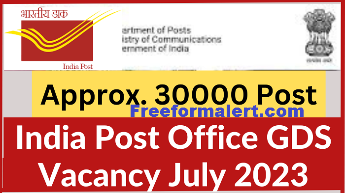 India Post GDS Recruitment 2023 Online Form
